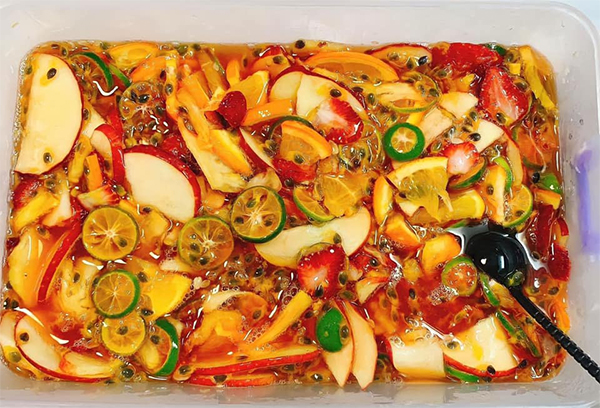 nguyên liệu có trong trà trái cây